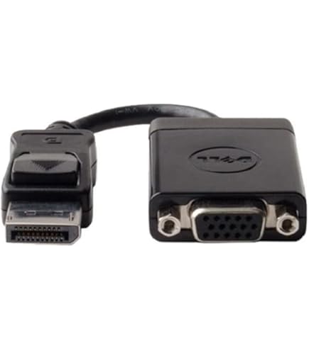 DELL 液晶テレビ HDMI VGA 接続 HDMI - VGA変換ケーブル／1.8cm／1920x1080（1080p）／アクティブ